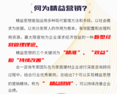 7S精益營銷開啟，合一咨詢助力家居建材行業升級